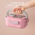3-Layer Leak-Proof Bento Lunch Box for Adults & Kids, Portable Stackable Food Storage Container with Compartments, Spork & Sauce Cup – Microwave & Dishwasher Safe Model 9038 